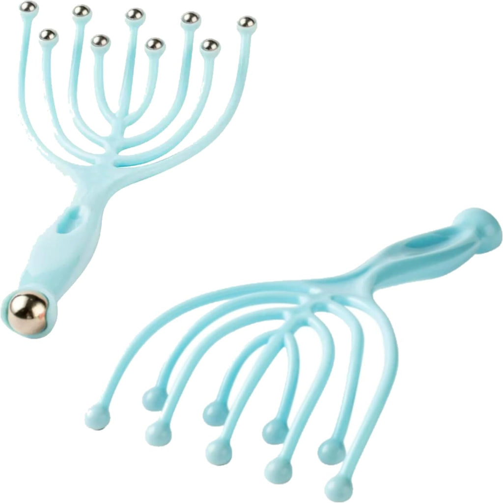 Experience Ultimate Relaxation with the Nine Claw Handheld Scalp Massager – Perfect for Stress Relief and Deep Tissue Therapy