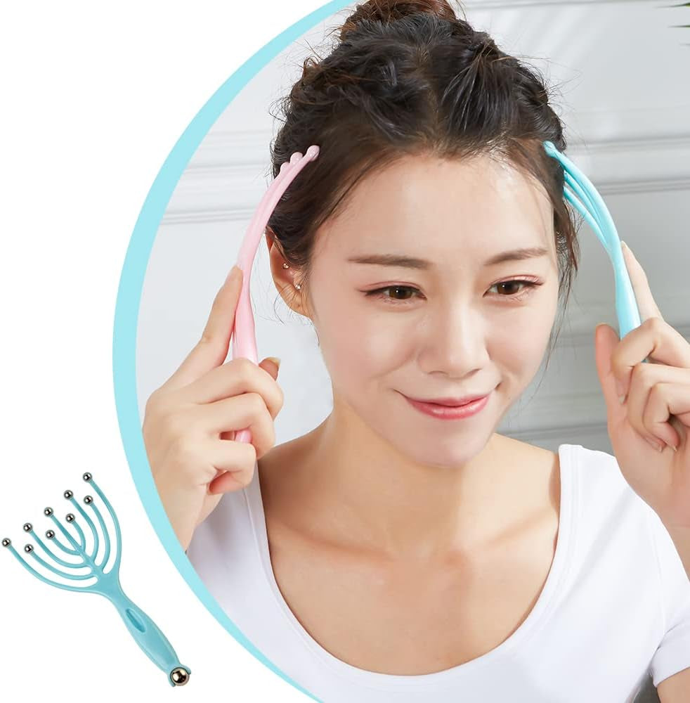 Experience Ultimate Relaxation with the Nine Claw Handheld Scalp Massager – Perfect for Stress Relief and Deep Tissue Therapy