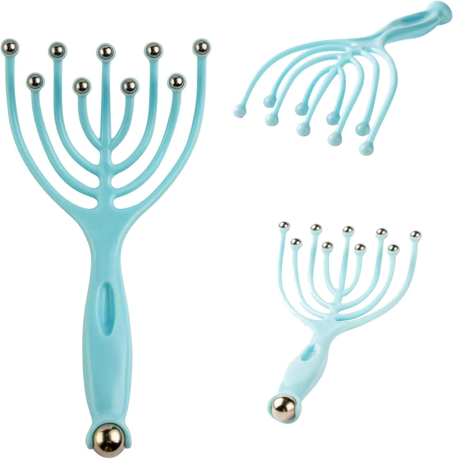 Experience Ultimate Relaxation with the Nine Claw Handheld Scalp Massager – Perfect for Stress Relief and Deep Tissue Therapy